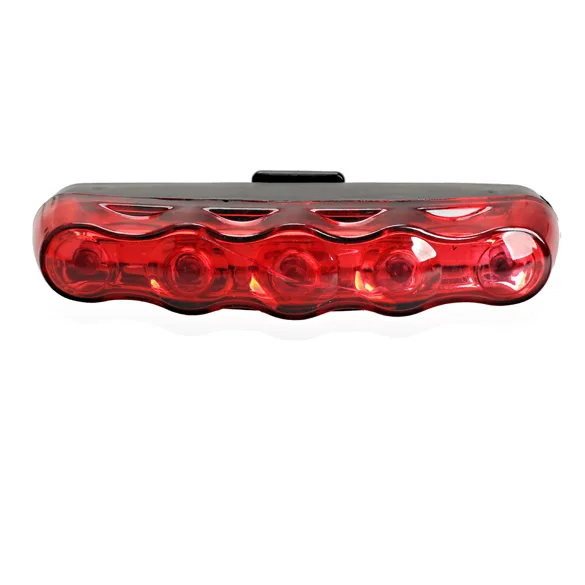 Discount Bicycle Back Rear Shock Light Taillight Bike LED Strip Lamp Waterproof Mountain Rear Shock Bike MTB Safety Warning Rear Light 3