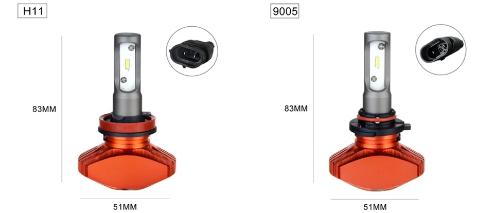 Zdatt AcooSun H4 Led Car Fanless Bulb H7 Led Auto headlight H1 H11 Fog Lamp 6500K DC12V 9006 Led CSP Chips 80Wset 9005 LED Auto Light (10)
