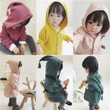 2019 Spring and Autumn Baby Girls boys Long Sleeve pure color coat cotton and linen Jacket Hooded cute Casual Outerwear 2019 Spring and Autumn Baby Girls boys Long Sleeve pure color coat cotton and linen Jacket Hooded cute Casual Outerwear
