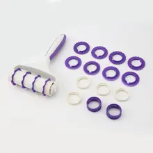 Милый 1 шт. Houkiper белый и фиолетовый для рельефной отделки тортов набор для вырезания на торте ролик торт украшения инструмент