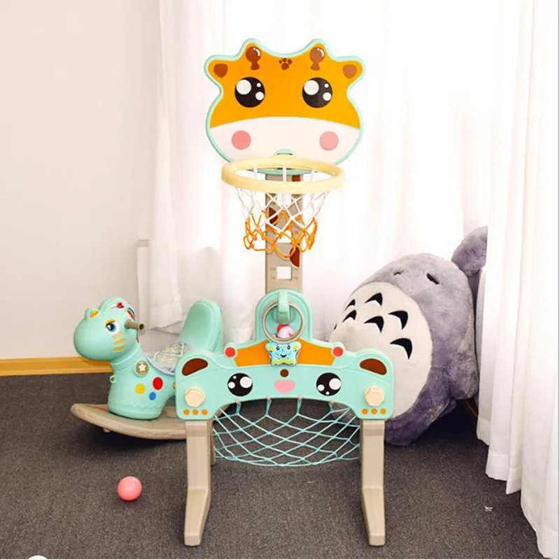 

Children Liftable Basketball Football Soccer Goal 3 in 1 Sports Toys for Children TotSports Easy Score Basketball Set Sport Game