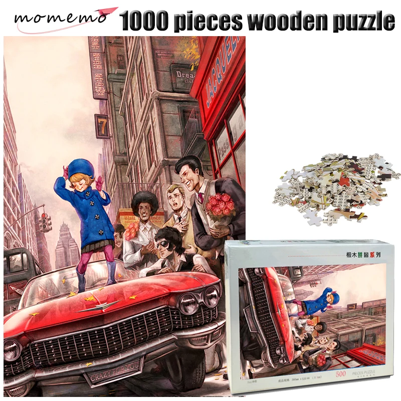 

MOMEMO The Dance Wooden Jigsaw Puzzle 500/1000 Pieces Adult IQ Challenging Puzzle Toys 000 Pieces Puzzle Game for Children Gifts