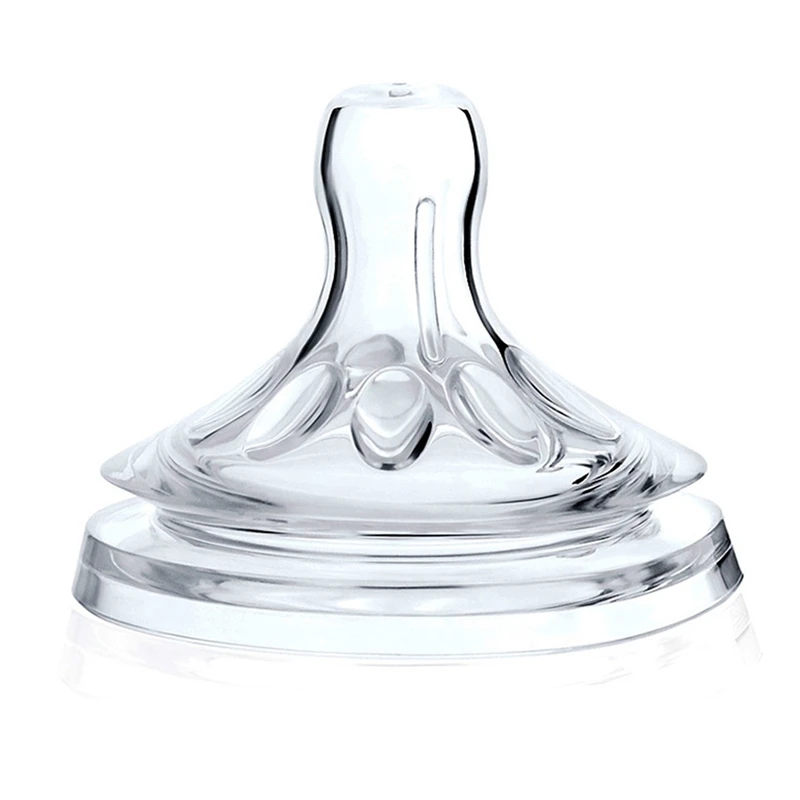 Bebê recém-nascidos de segurança macia silicone líquido chupeta mamilo natural flexível substituição acessórios para boca larga garrafa leite
