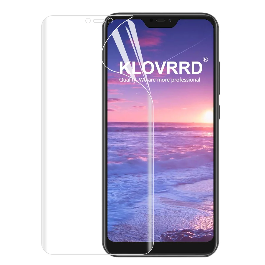 Передняя + задняя мягкая пленка для Xiaomi mi A2 Lite защитная на весь экран Red 6 Pro 6A S2 Y2