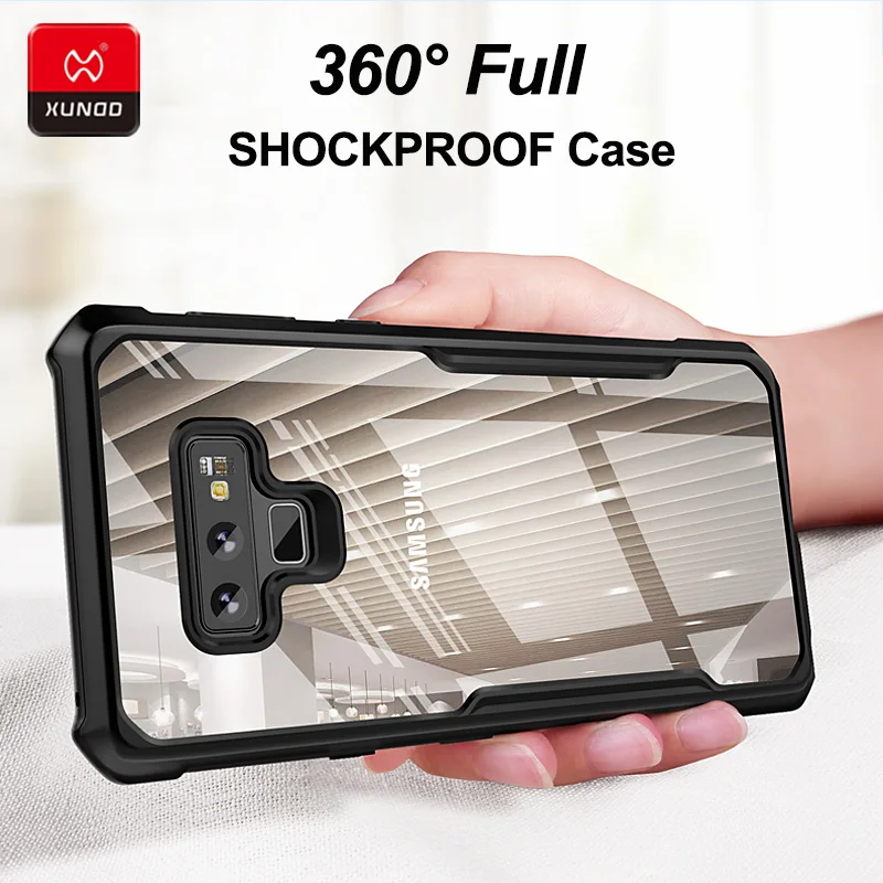

Luxury Armor Rugged Case For Samsung Galaxy Note9 Note8 Phone Silicone With Airbags 360 Full Shockproof Protective Cover Cases