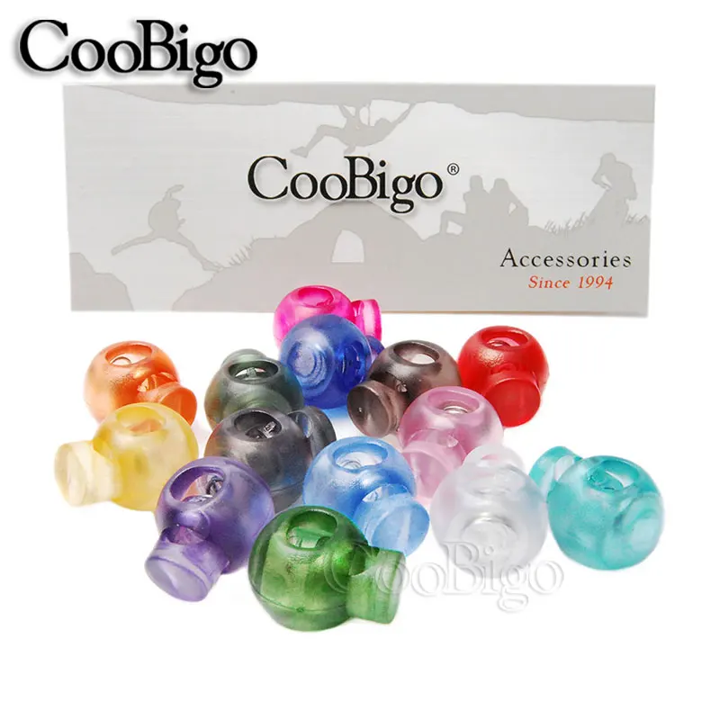 

5pcs Mixed Colorful Plastic Stopper Cord Lock Toggle Clip Transparent Clear Frost Apparel Sportwear Craft #FLS046-T(Mix-s)