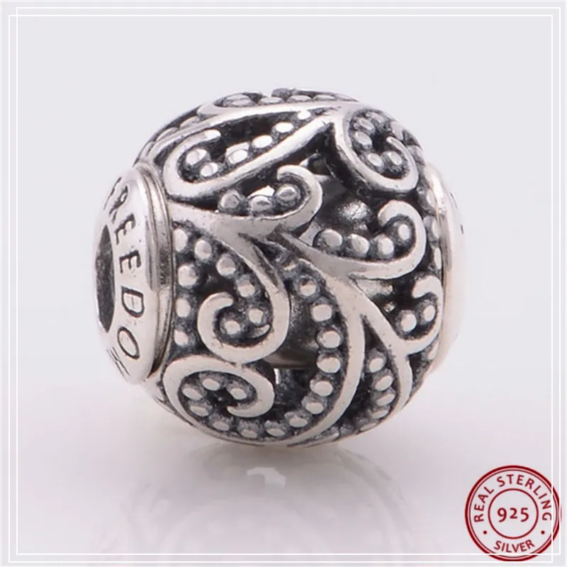 

ESSENCE FREEDOM Charm Beads for Women Jewelry Making DIY Fit PANDORA Charms Silver 925 Original ST102
