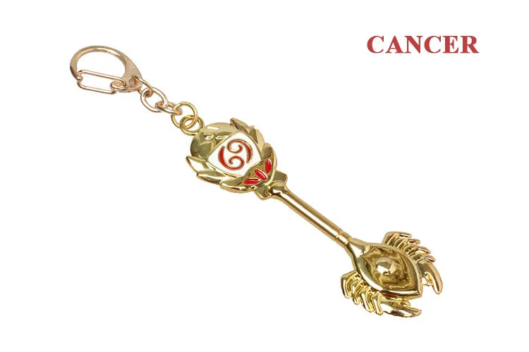 Мода Fairy Tail брелки зодиака звезда дух маг Люси вызова кольцо для ключей двенадцать брелок для ключей «Созвездие» Косплэй подарок