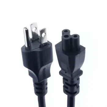 

USA C5 AC Power Cord 1.5m 5ft Nema 5-15P Power Supply Lead Cable Wires For Notebook Laptop AC Adapters Micky connecter