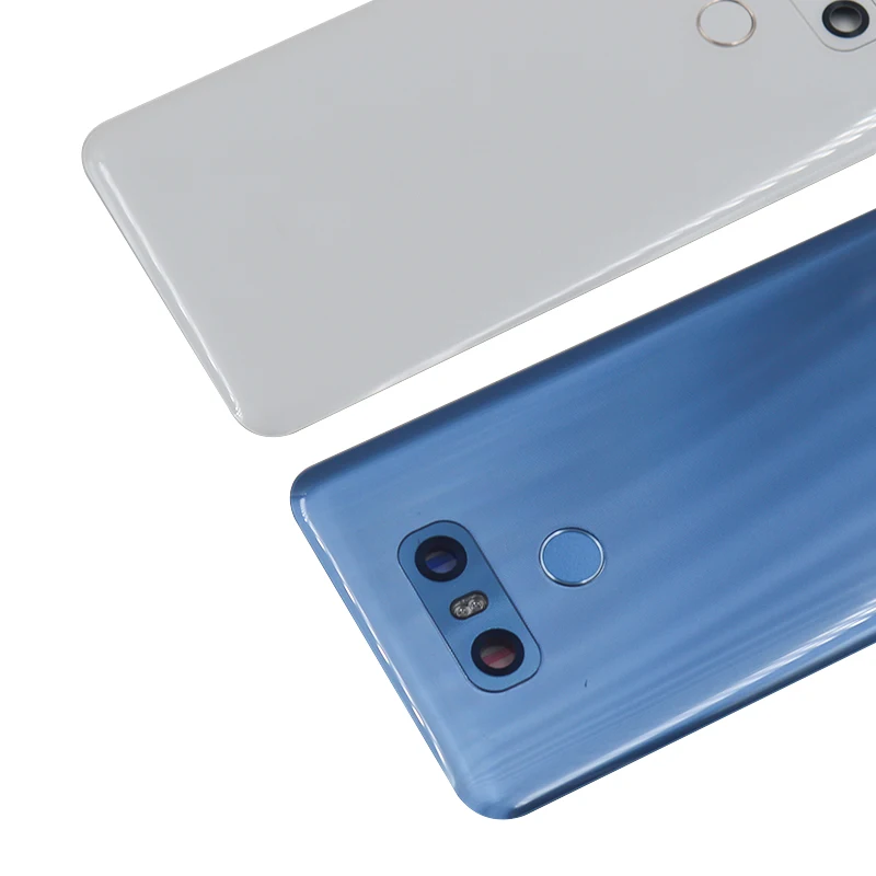Задняя крышка для LG G6 Plus Крышка батарейного отсека корпуса с объективом камеры
