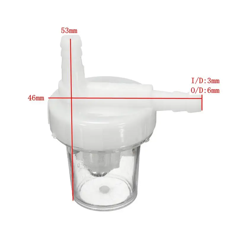 1 пара Прозрачный Прочный Универсальный 1/" мотоциклетный бензиновый топливный фильтр для газового масла Pit Dirt Bike ATV все виды мото с использованием 6 мм топливной линии