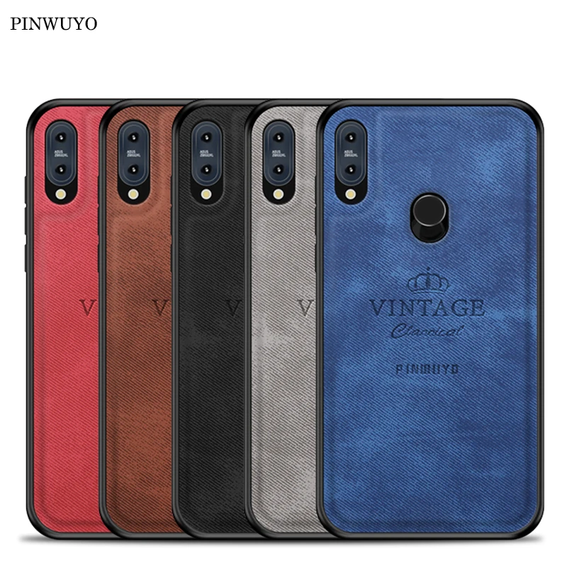 

For Asus Zenfone Max Pro M2 ZB631KL Case Cover Vintage Case pu Leather PC Hard Cover Fitted Cases Protection Case 6.3''