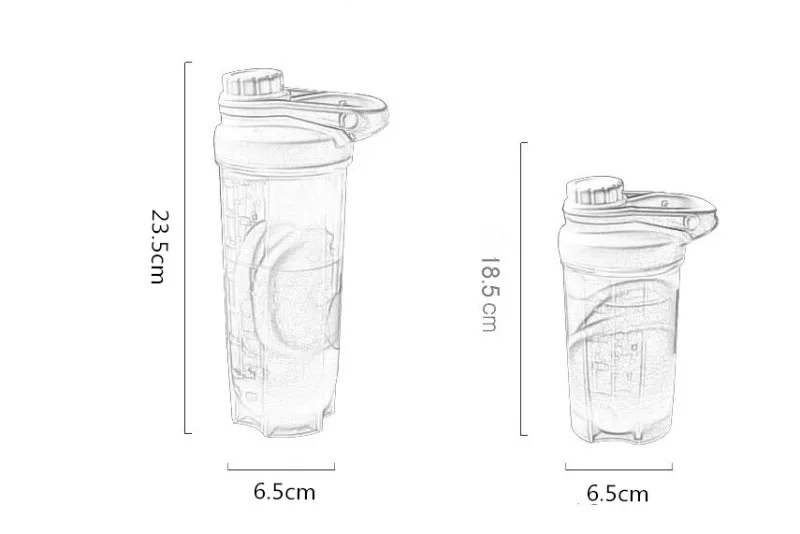 Шейкер высокого качества, спортивный герметичный шейкер, бутылка для протеина, спортивный сывороточный белок, миксер, бутылка для питьевой воды