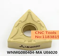 WNMG080404-MA UE6020/WNMG080408-MA UE6020, карбидная вставка для держатель токарного инструмента, CNC, машина, сверлящей оправкой