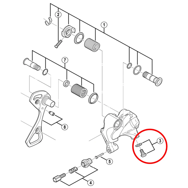 shimano road bikes 4700 5800 6800 RD 6800 Rear Derailleur Repair parts