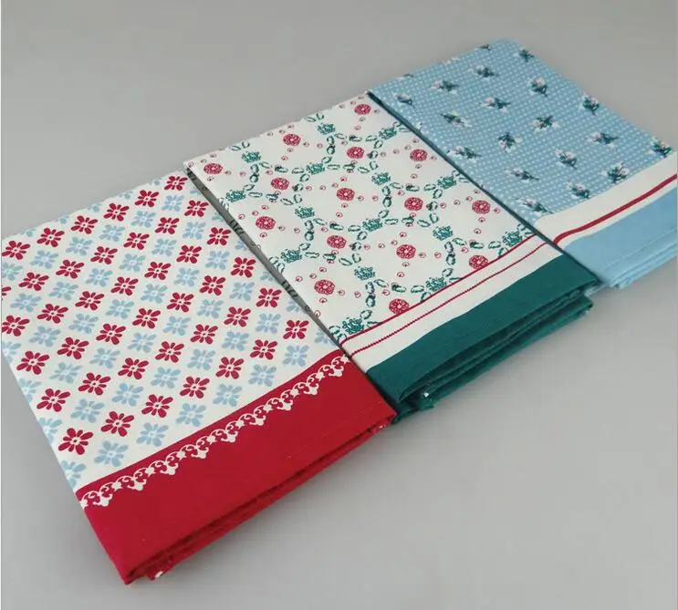 Eco friendly Cotton Mat Pads Placemat Pastoral Style Dining Table Mats