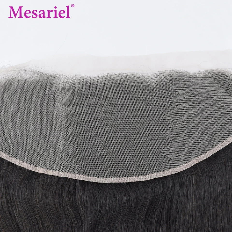 Mesariel бразильские объемные волнистые волосы 13*4 прозрачное фронтальное закрытие шнурка человеческие волосы не Реми свободная часть фронта шнурка