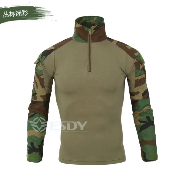 ESDY рубашка с длинным рукавом для спорта на открытом воздухе Камуфляжный костюм хлопковые рубашки для походов, кемпинга, велоспорта, армейских фанатов, тактических - Цвет: as show14