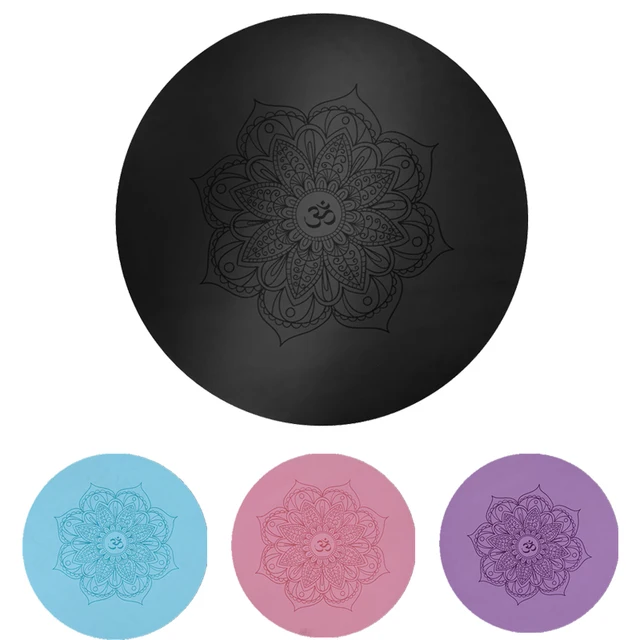 5mm Thickness Round Yoga Mat Meditation Natural Rubber Eco friendly Non