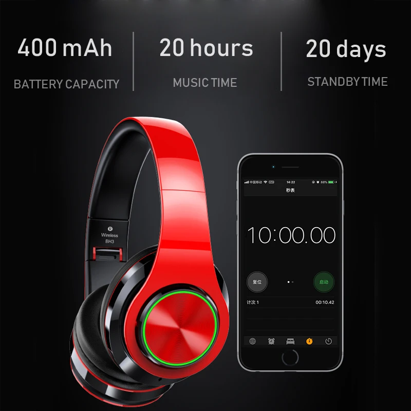 YUNAO B39 Bluetooth наушники беспроводные + проводные ПК игровая гарнитура супер бас с