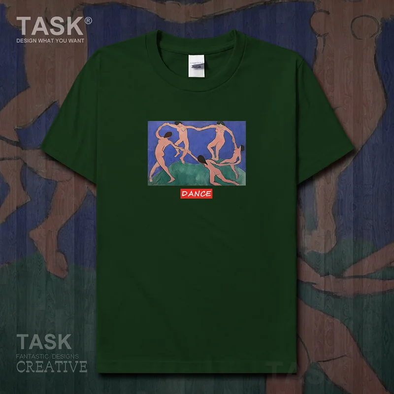 Mondo Famoso Dipinto Serie T-Shirt Matisse Nuova Arte Pittura Danza Vestiti Del Manicotto Del Bicchierino Di Estate Del Cotone Harajuku Streetwear Top
