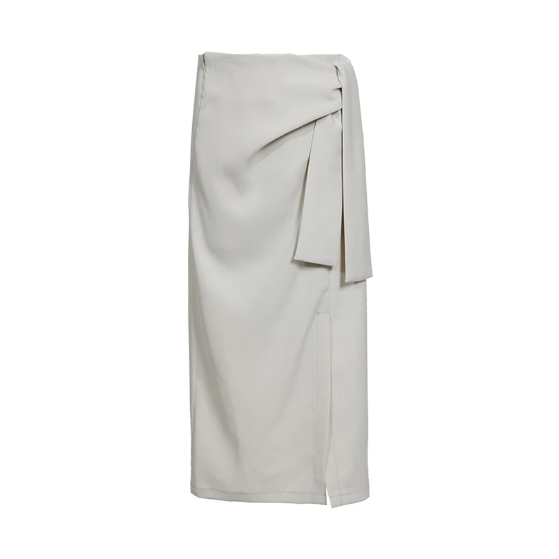 Dream Trend 2018 skirt summer women solid elegant high waists loose casual skirts Asymmetrical design Skirts