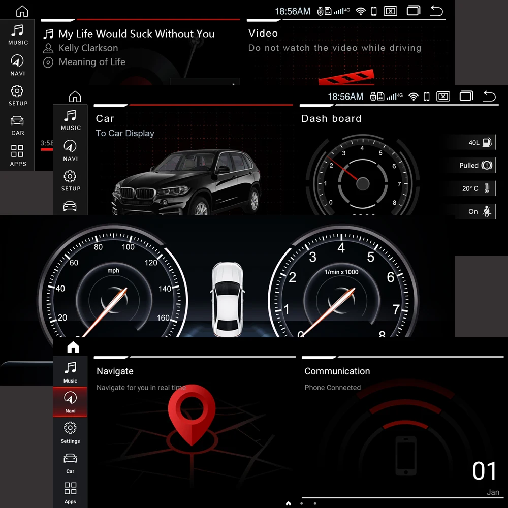 Andream Android 9,0 Qualcomm 8 Core 10,2" Автомобильный gps навигатор мультимедийный плеер головное устройство для BMW серии 5 F10 F11 F18