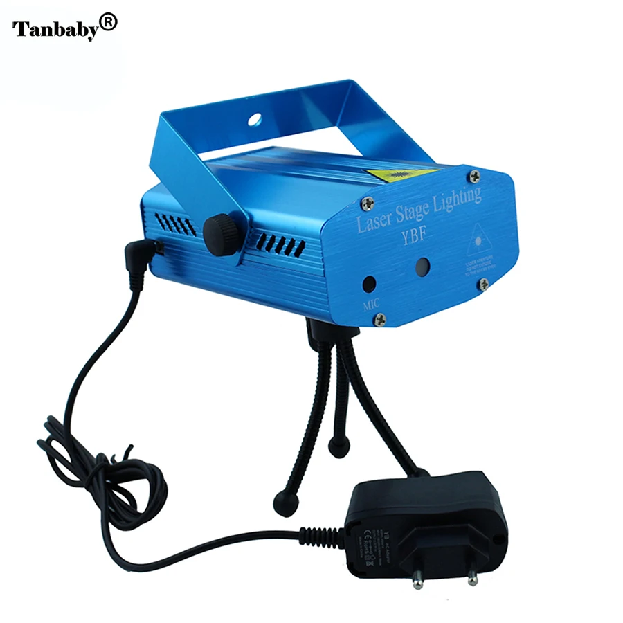 

Tanbaby Red Green Laser Stage Lighting Mini Star Show Projector Lights Sound Active with EU Power Plug For Party Discor Club