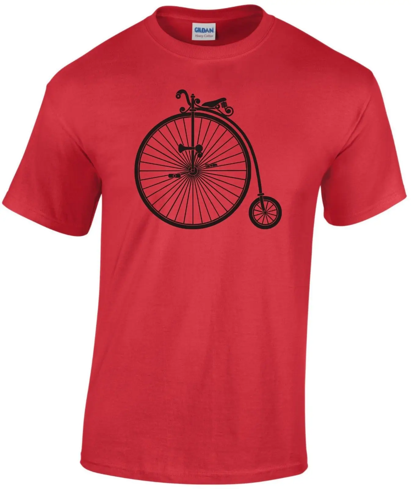 PENNY FARTHING футболка Ретро велосипед Рождественский подарок топы тройник новый