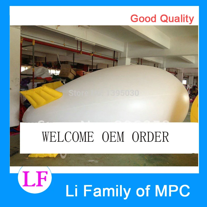 

13ft LENTH Inflatable Advertising Helium Blimp/Airship/Zeppeline for Events/Exhibition/Solid color