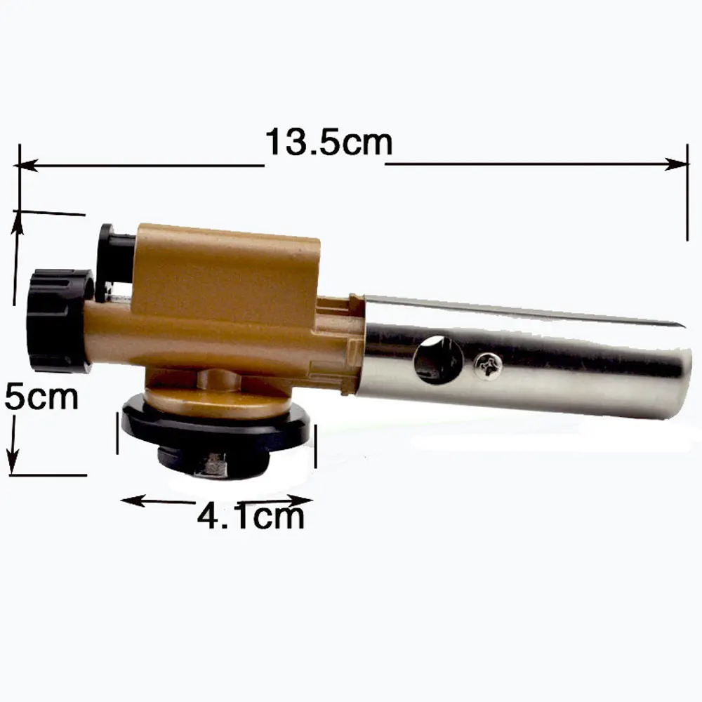 Металлический электронный зажигательный медный пламенный пистолет бутановые газовые горелки, чайник, фонарь, зажигалка для кемпинга, пикника, приготовления пищи, сварки
