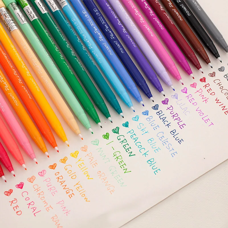 

1PC Plastic Colored Watercolor Pens Cute Graffiti Sketch Markers Pens For Art Supplies Liner Painting Manga Drawing Stationery