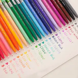 Kawaii пластиковые цветные акварельные ручки милые граффити маркеры для эскизов ручка для товары для рукоделия лайнер живопись манга рисунок