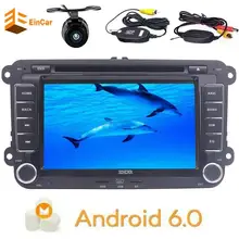 Free camera Car stereo Radio Android 6.0 DVD Player Headunit Navigation For Volkswagen Skoda POLO GOLF PASSAT CC JETTA OBD2 WIFI