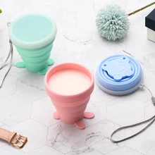 200 мл силиконовая кружка для походов Выдвижная складная кофейная чашка Складная чашка для чая Спорт на открытом воздухе Тур чашка для воды кухонные аксессуары