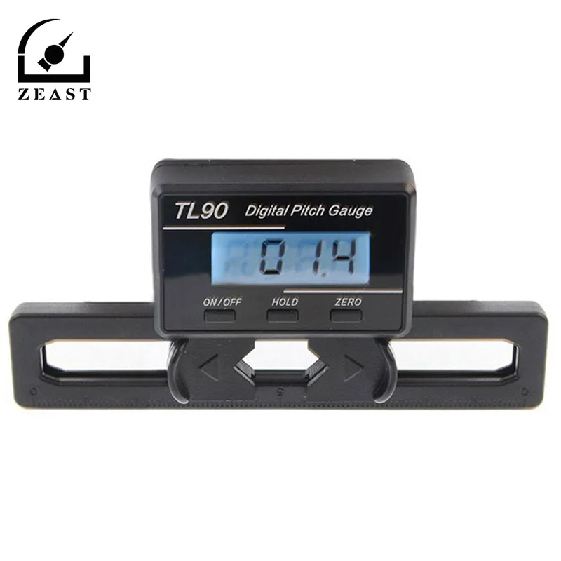 TL90 Digital Pitch Gauge LCD Backlight Display Blades Degree Angle For