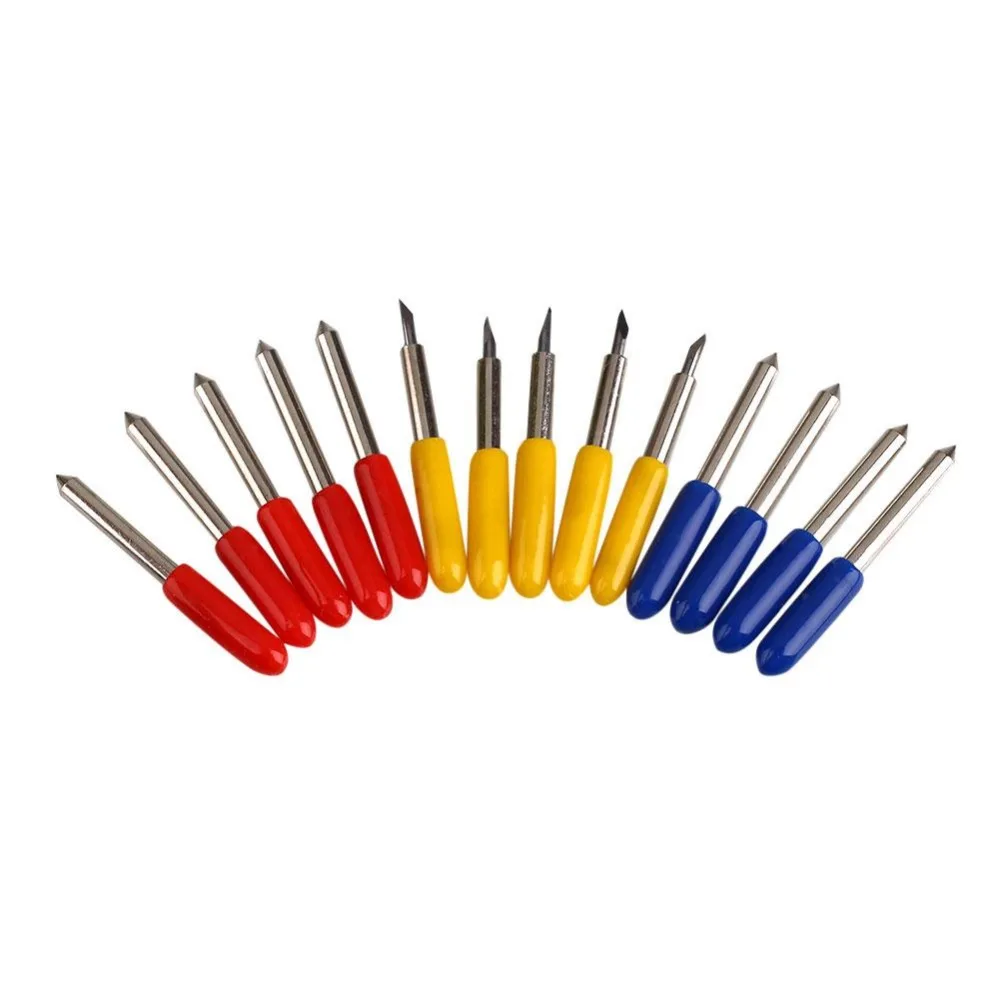 

15pcs 30 45 60 Degree For Roland GCC Cricut Cutting Plotter Vinyl Cutter Metal Blade Pocket Knife