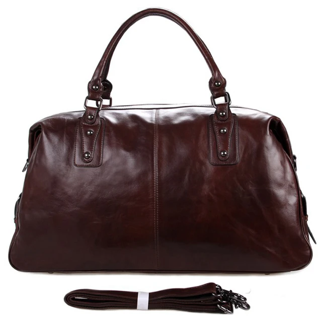 High Class Genuine Leather Travel Bag Men Duffel Luggage High Class Genuine Leather Travel Bag Men Duffel Luggage Carry On Handbag Large