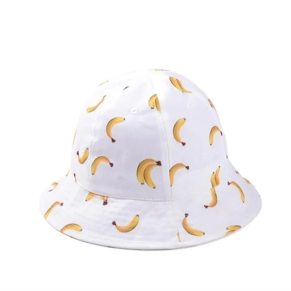Новинка, модные милые летние белые Панамы с принтом ананаса, уличные Панамы для рыбалки с ананасом, солнцезащитные кепки для женщин и девочек