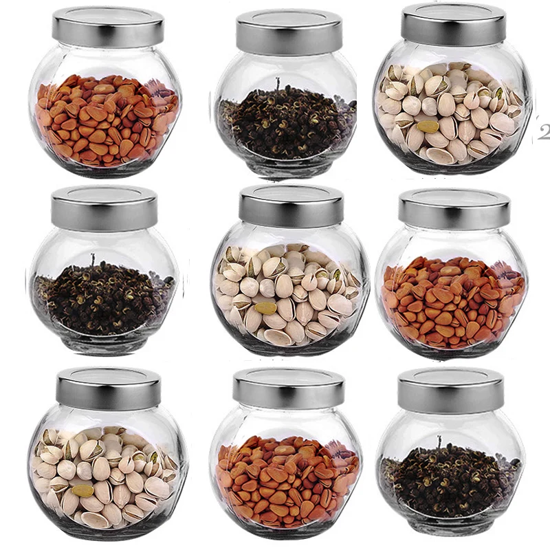 

1PcsRSCHEF 1 pcs 180ML Glass sealed cans / food storage jar spice teas beans candy preservation bottle storage tool