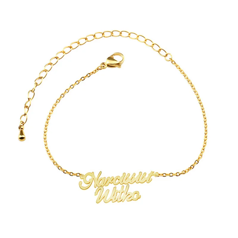 Custom Double Name Bracelet Rose Gold Color Personalized Any Font Letters Couple Bracelets For Children Women Wedding Jewelry Custom Double Name Bracelet Rose Gold Color Personalized Any Font Letters Couple Bracelets For Children Women Wedding Jewelry