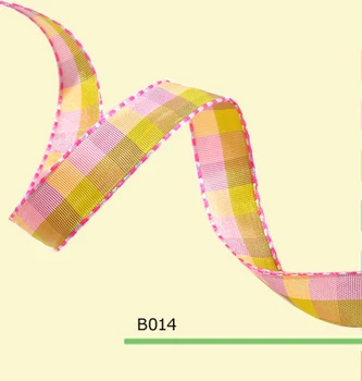 

100yards/roll 5/8 Inch(15mm) Colored Tartan Plaid Ribbon