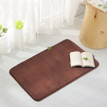 

badmat 40*60cm Bathroom Carpet Rug Coral fleece Memory Foam Bathroom Mat badmat kitchen Door FloorBath Mat tapis de bain