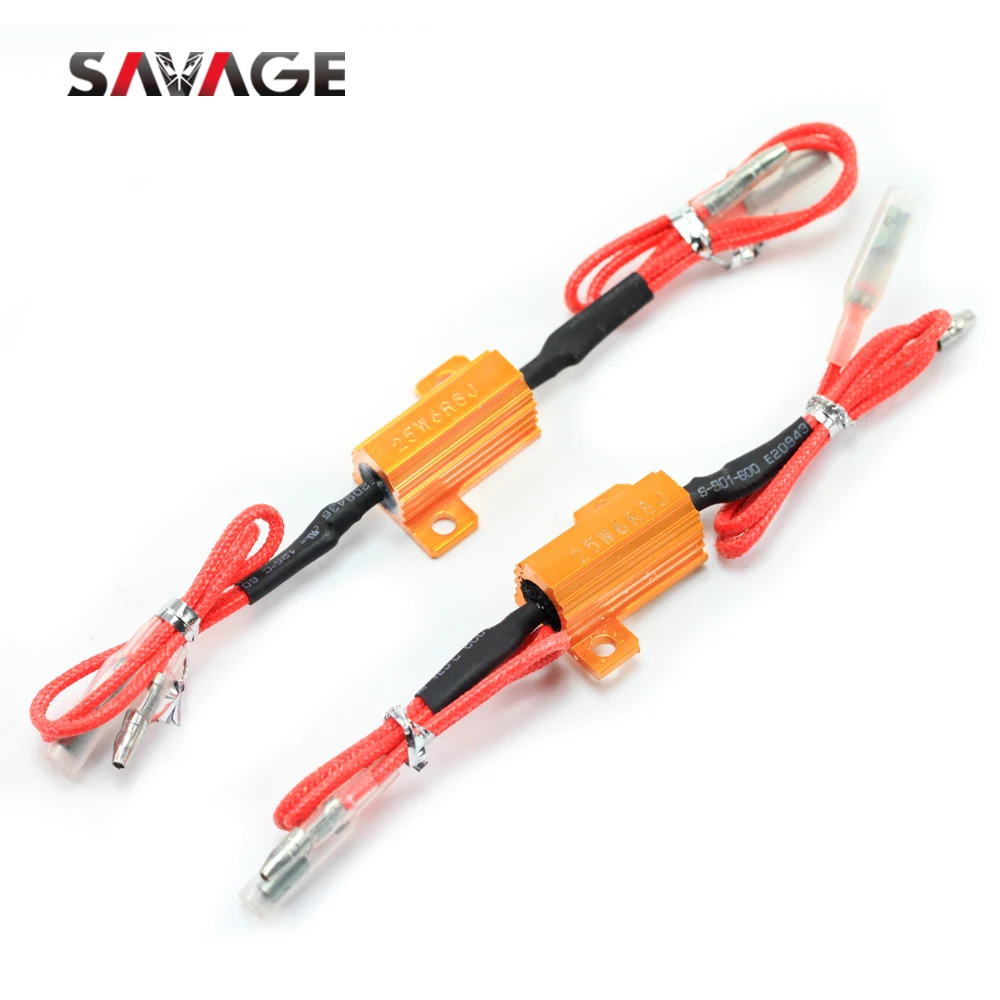 25W 6.8OHM Turn Signal Load Resistor For Fix LED Fast Flash Motorcycle