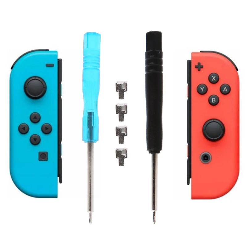 OOTDTY L/R Metal Lock Buckle Screwdriver Repair Tool Kit For Nintendo