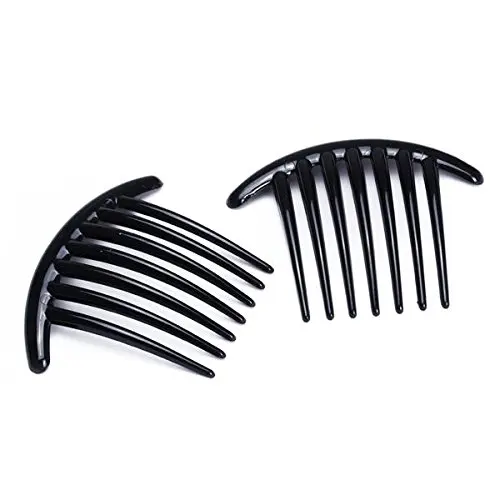2pcs Hair Comb Pin Accessories Plastic Women Lady Fashion Black