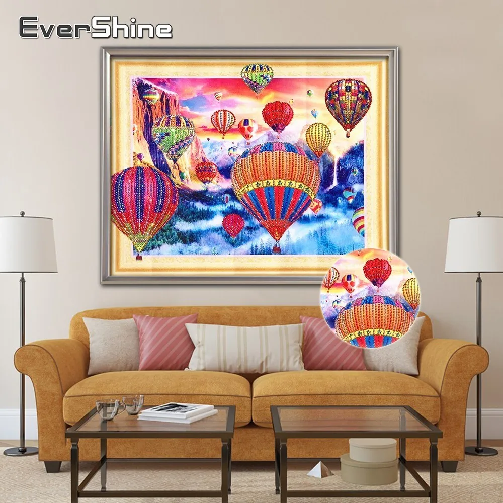 Evershine 5D DIY Алмазная мозаика специальная форма воздушный шар вышивка частичная