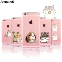 Arsmundi 2018 Новый animali criceto Телефонные чехлы для iphone 4S 5C 5S 6 6 S 7 8 6 Plus 7 Plus х чехол Crystal Clear Мягкие TPU крышка Чехол