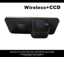 Hd! WIFI cámara inalámbrica cámara de visión trasera CCD Chip para Volkswagen VW GOLF 4 5 6 MK4 MK5 EOS LUPO escarabajo Superb