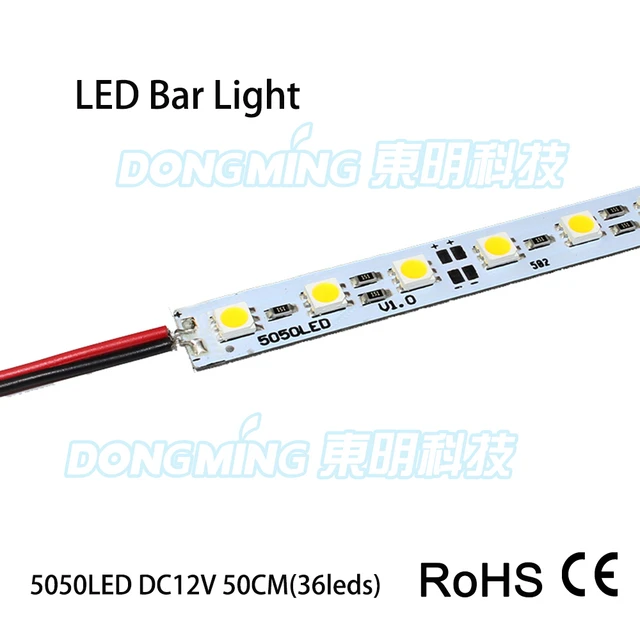 tage medicin nabo løst 5pcs/lot 36/72 Leds 0.5m Led Bar Light Smd 5050 5630 7020 8520 4014 2835  12v Led Luces Strip White/warm White/rgb Under Cabinet - Led Bar Lights -  AliExpress